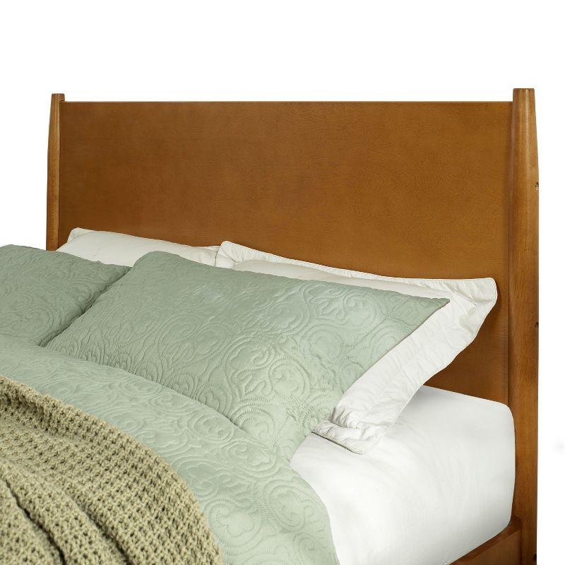 Acorn King Upholstered Wood Frame Bed with Headboard