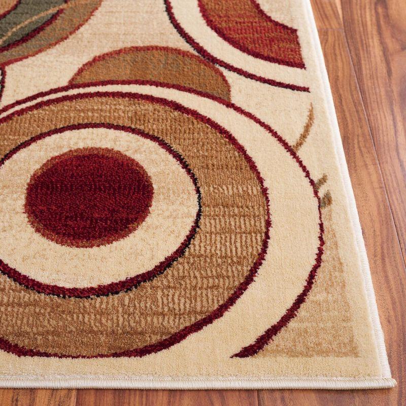 Lyndhurst LNH225 Power Loomed Area Rug - Ivory/Multi - 5'3"x7'6" - Safavieh.