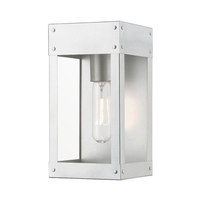 Livex Lighting Barrett 1 - Light Wall Light in  Painted Satin Nickel/Brushed Nickel