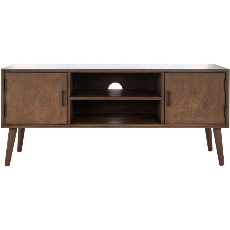 Sorrel Mid - Century Media Stand - Brown - Safavieh