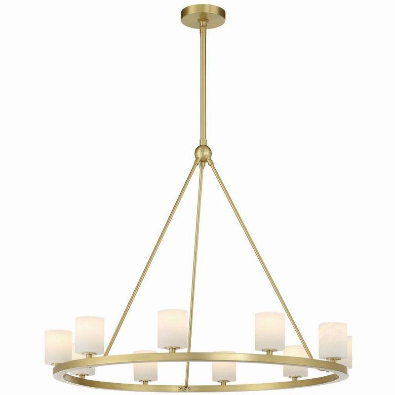 Crystorama Lighting Aragon 10 - Light Chandelier in  Soft Brass