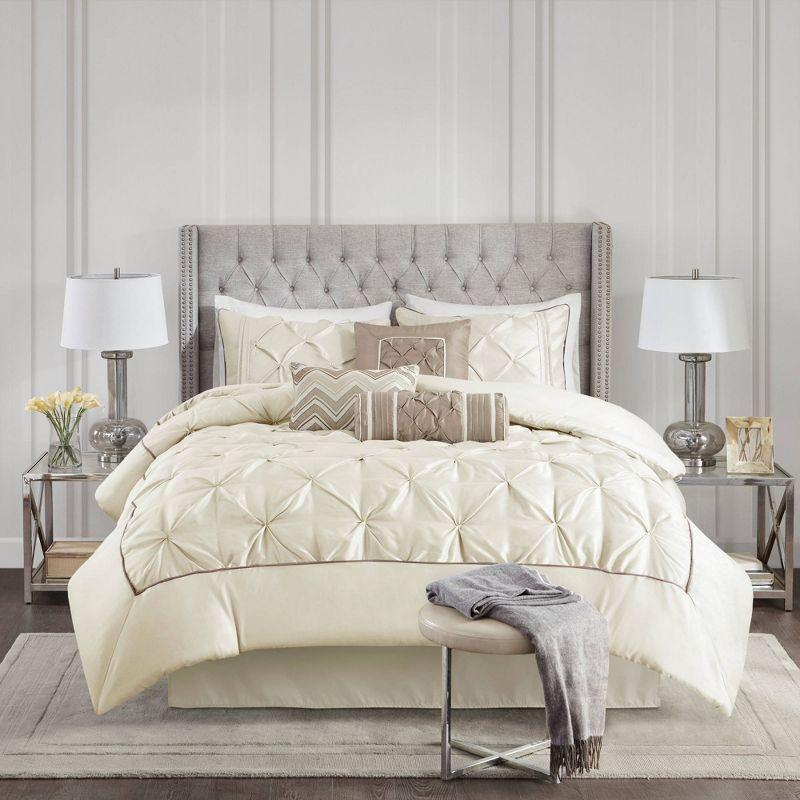 Madison Park Laurel 7 Piece Tufted Comforter Set
