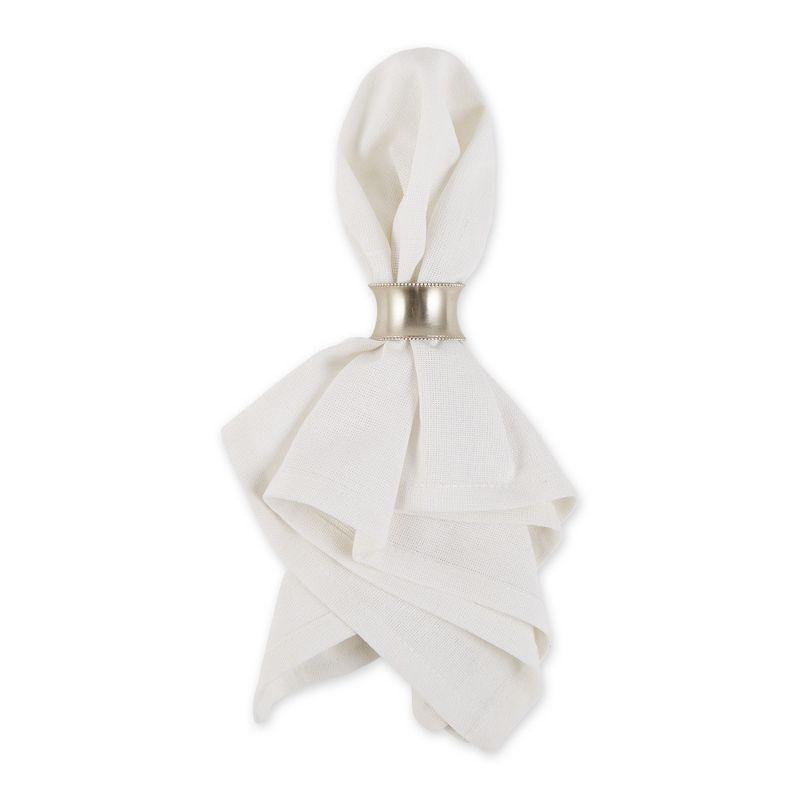 Design Imports White Solid Napkin Set/6