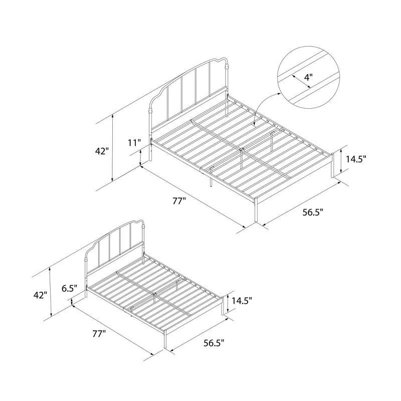 RealRooms Camie Metal Bed