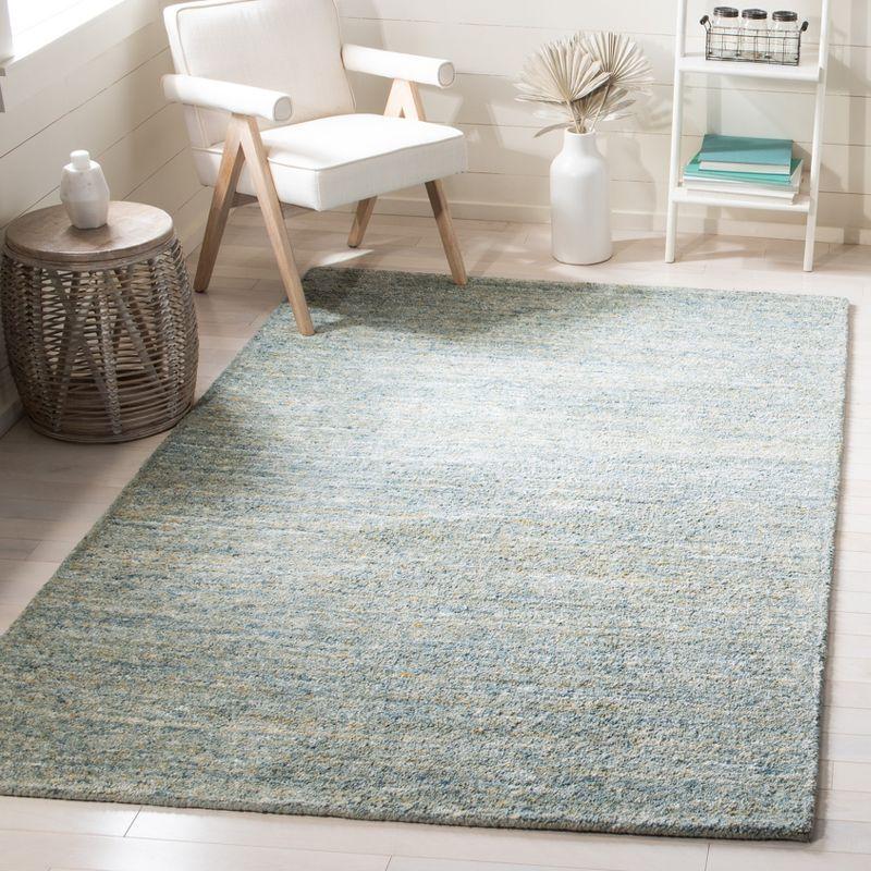 Himalaya HIM413 Hand Tufted Area Rug - Blue/Olive - 6'x9' - Safavieh.