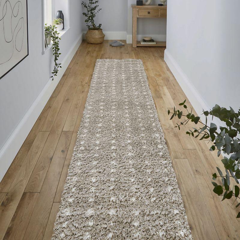 Pele Modern Geometric Dot Shag Indoor Area Rug - JONATHAN Y