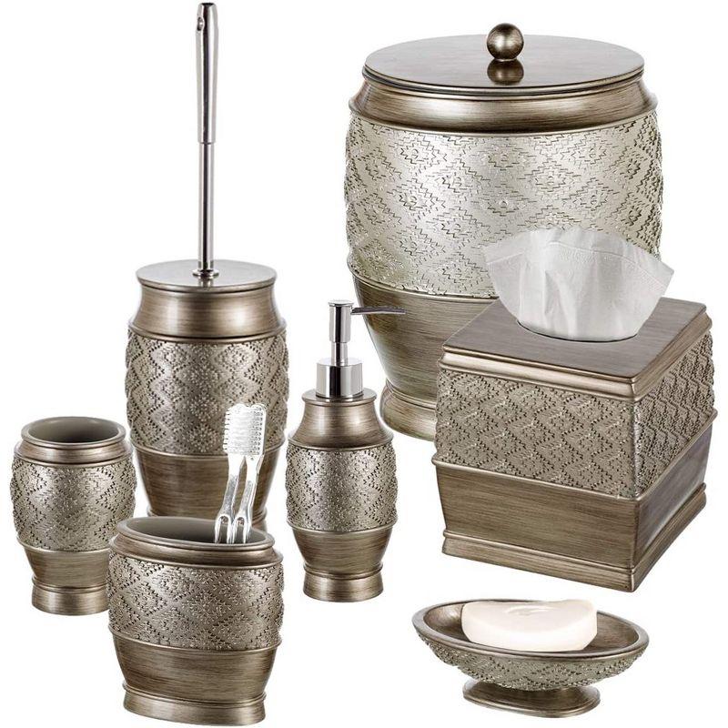 Creative Scents Silver Dublin Toilet Brush With Holder