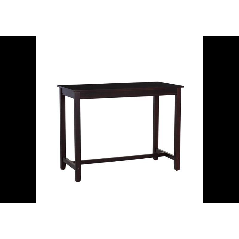 Claridge 36" Transitional Black Solid Wood Counter Height Pub Table