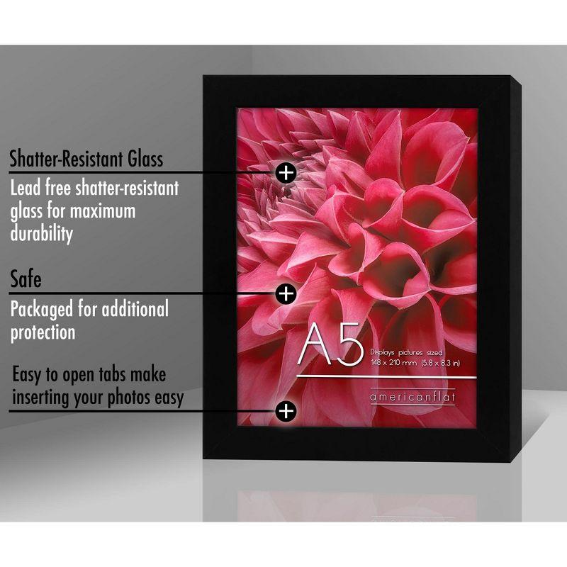 Americanflat A5 Picture Frame, Black