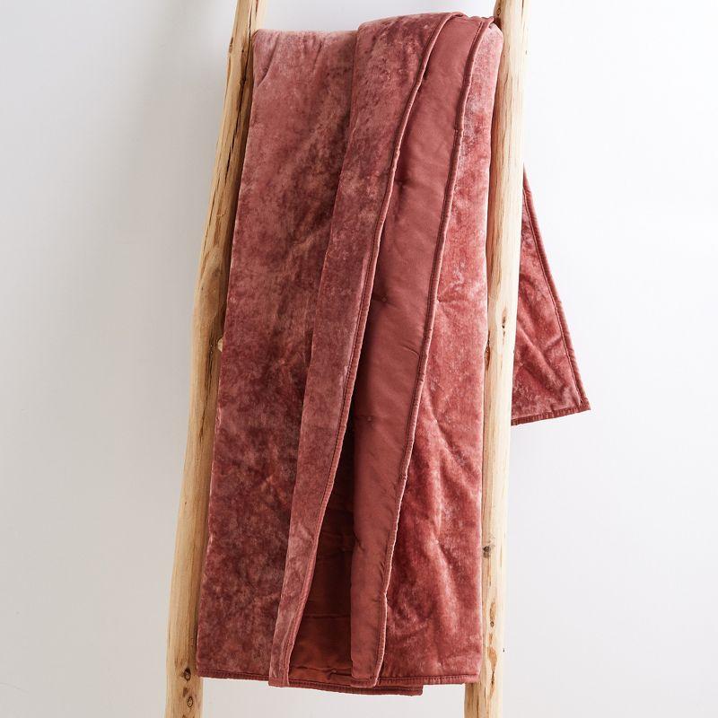 BH Abruzzi Plum Quilted Throw- Levtex Home