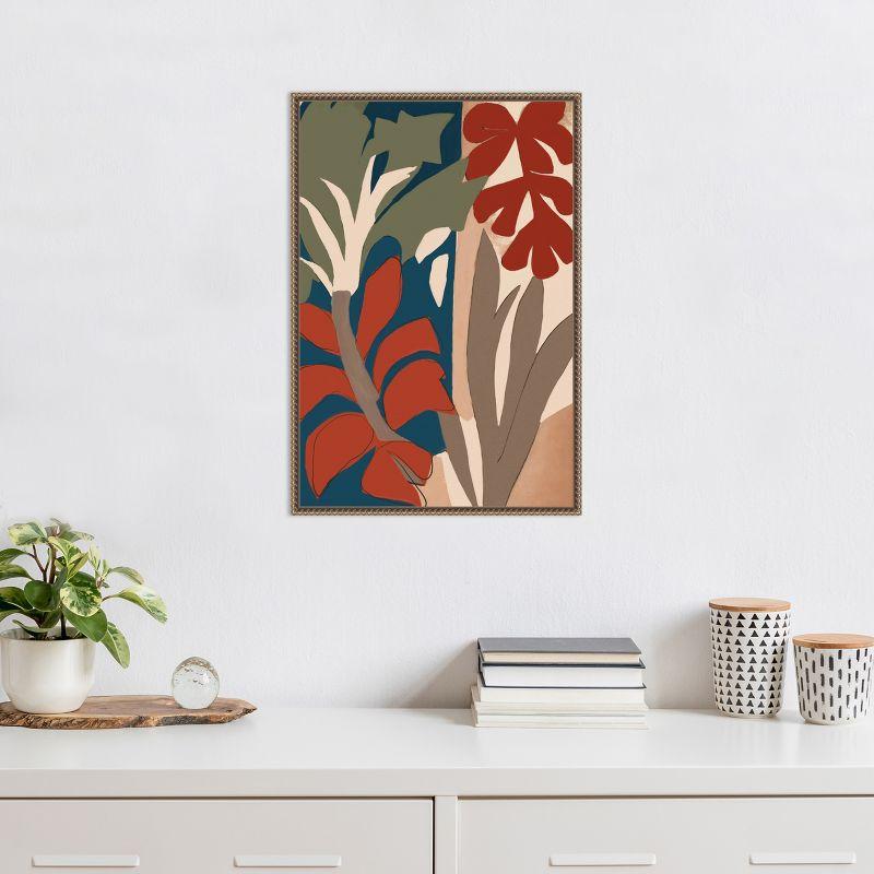 Amanti Art Botanical Impression No 1 by Treechild Canvas Wall Art Print Framed 16 x 23-in.