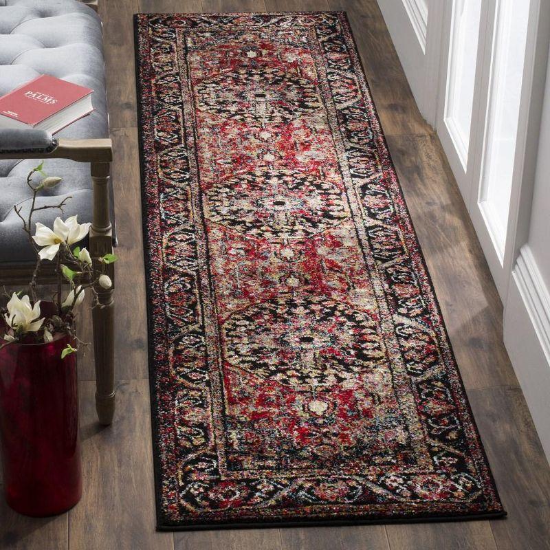 Vintage Hamadan VTH215 Power Loomed Indoor Runner Rug - Red/Multi - 2'3"x10' - Safavieh.