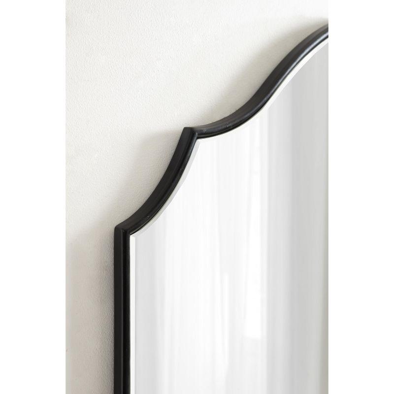 Kate and Laurel Leanna Framed Arch Wall Mirror, 32x28, Black