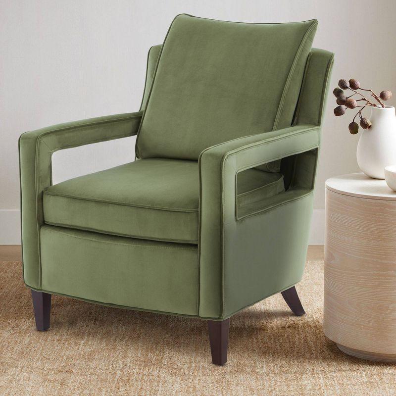 Comfort Pointe Questa Velvet Accent Arm Chair