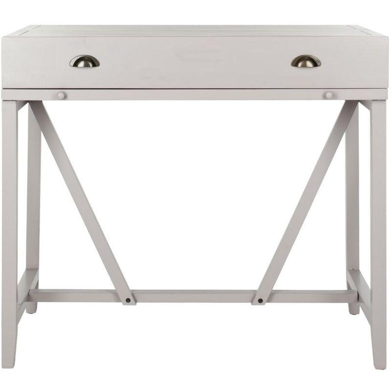Wyatt Writing Desk With Pull Out - AMH6509 - Quartz Grey - Safavieh Couture