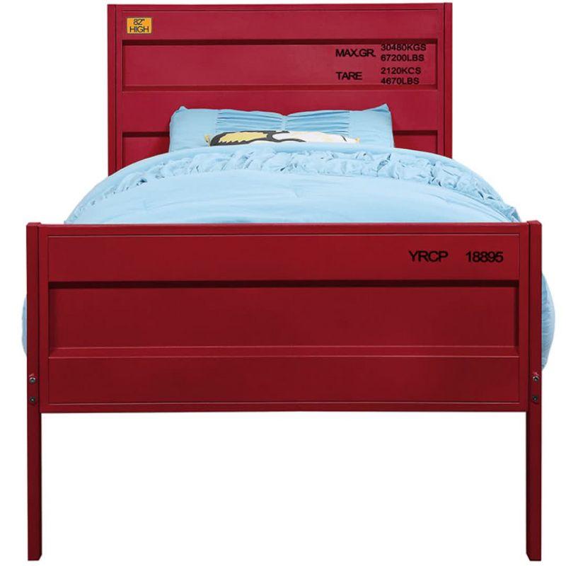 Cargo 79" Full Bed Blue - Acme Furniture: Contemporary Metal, No Box Spring Required