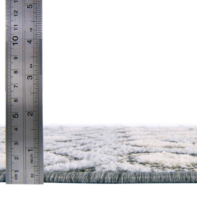 Unique Loom Arlo Collection Area Rug - Lenny (9' 10" Square Gray/Ivory)
