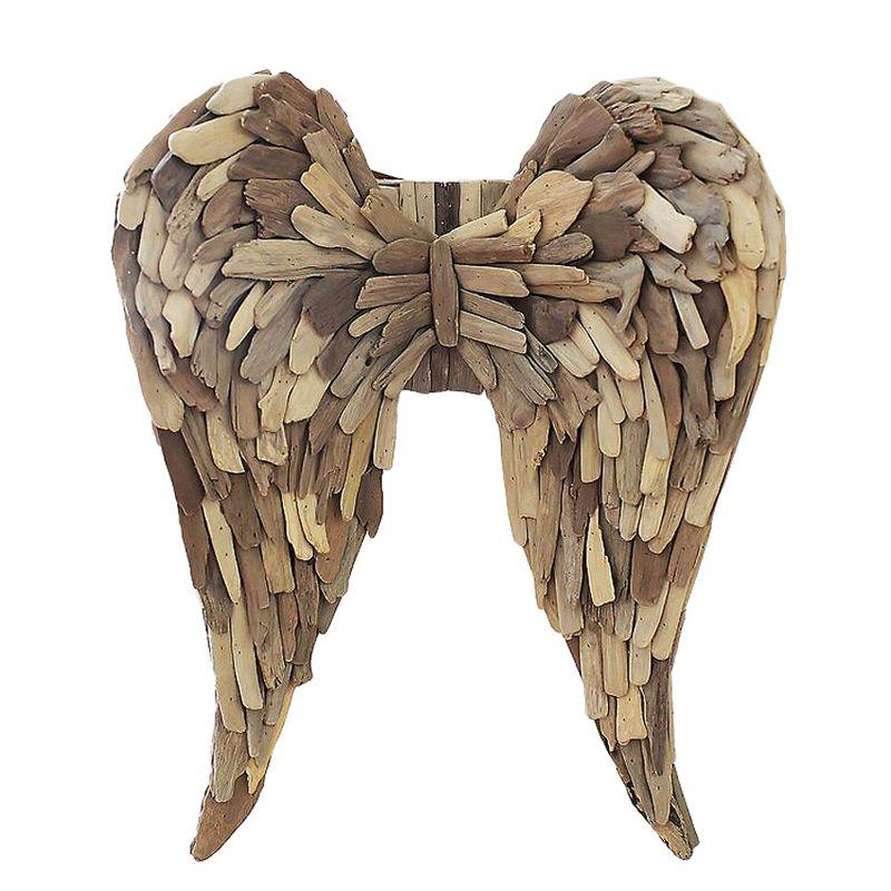 Millwood Pines Driftwood Angel Wings Wall Decor