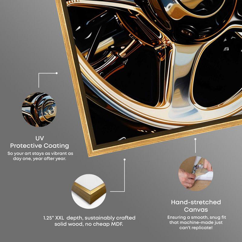 Notori Art Notoriart Elegant Steering Wheel Framed Car 1 Piece Canvas Wall Art