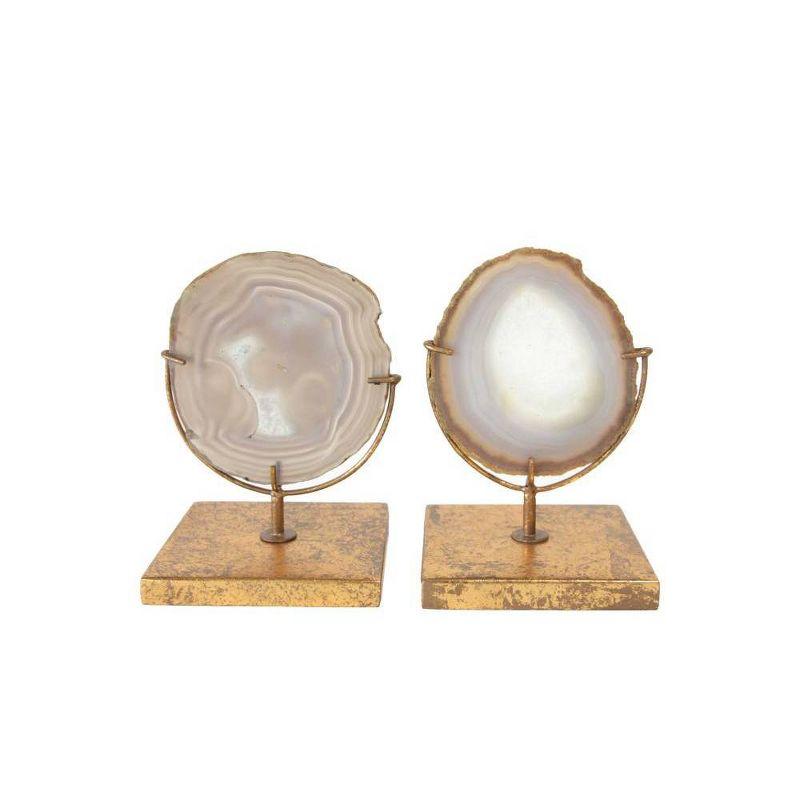 Agate on Stand Natural (4"H) Includes 1 Stand Only - Storied Home