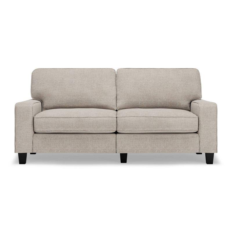 Serta Palisades 73" Track Arm Sofa, Easy Care Fabric, Soft Pillow Back, Pocket Coil Seat Cushions