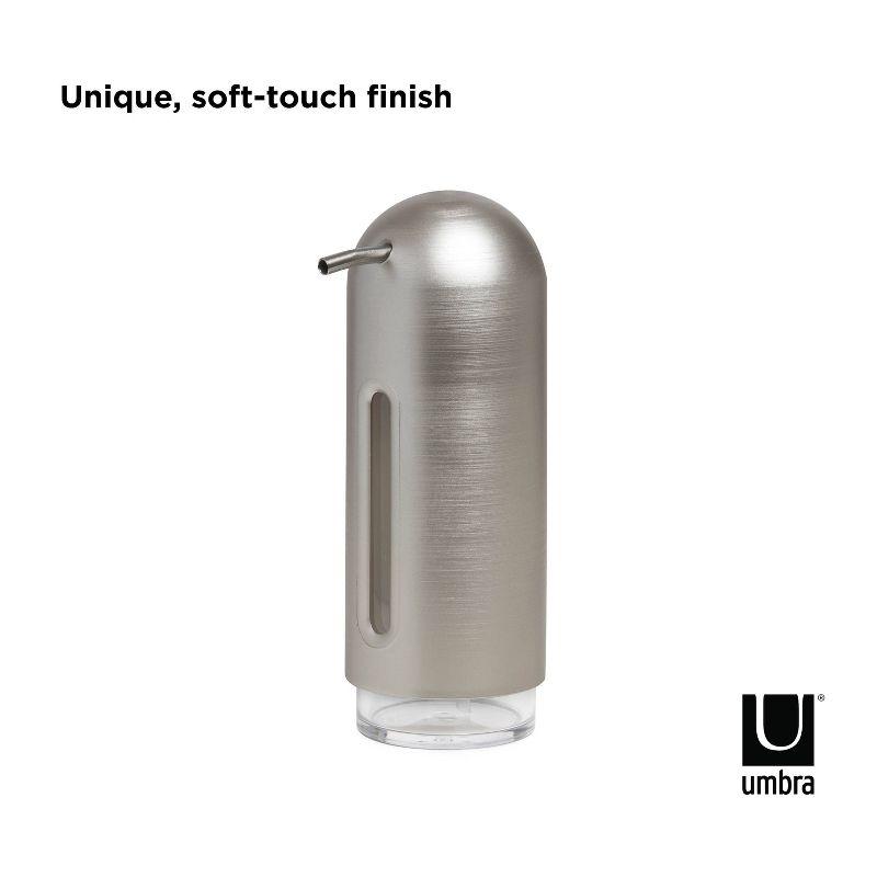 Nickel Gray Contemporary Penguin Soap Dispenser