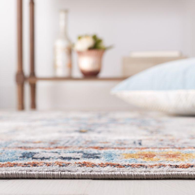 Bayside BAY106 Power Loomed Area Rug - Gray/Blue - 5'3"x7'6" - Safavieh.