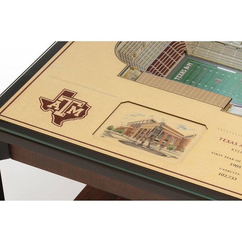 YouTheFan Glass Top End Table