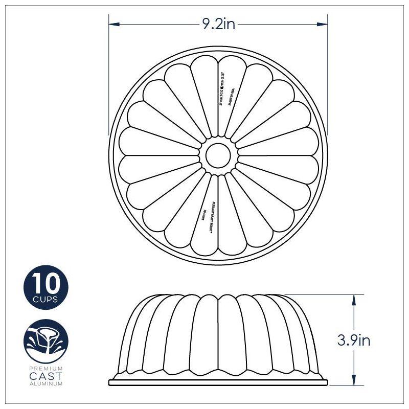 Nordic Ware Nordic Ware Non-Stick Round Elegant Party Bundt Cake Pan
