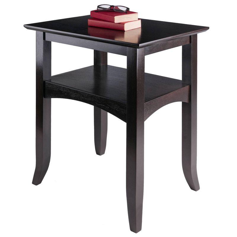 Camden Solid Wood Coffee Finish Transitional End Table