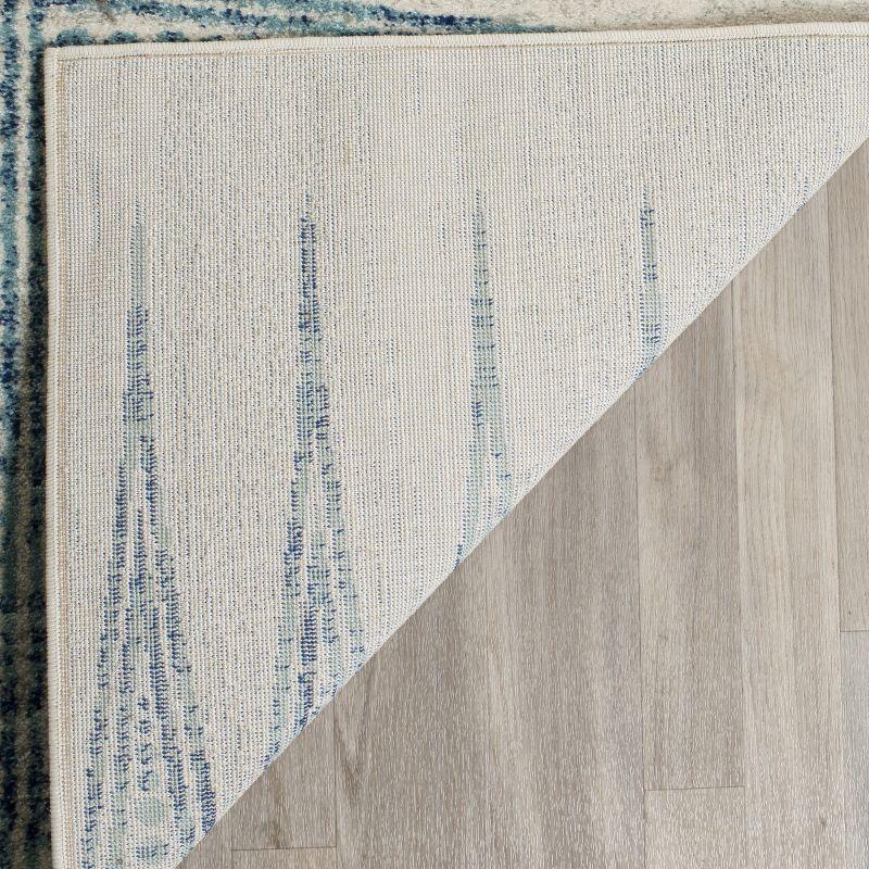 Evoke EVK226 Power Loomed Indoor Accent Rug - Ivory/Turquoise - 2'2"x4' - Safavieh