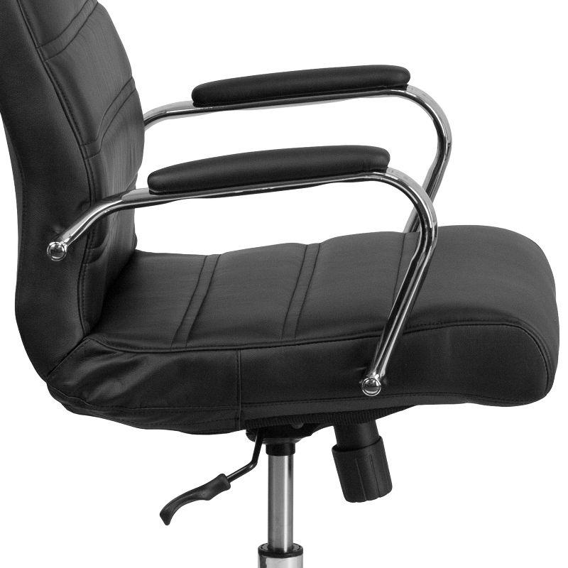 Flash Furniture High Back Executive Swivel Office Chair with Metal Frame and Arms