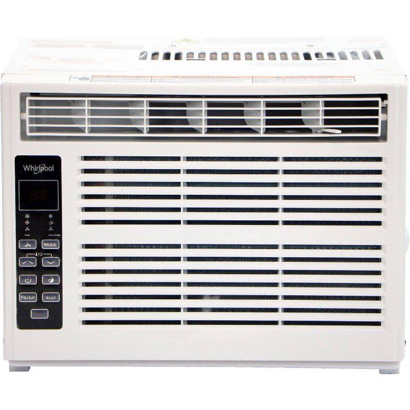 Whirlpool 6000 BTU 115V Window Mounted Air Conditioner and Dehumidifier: 3 Speeds, 8-Way Air Control, 200-500 sq. ft.
