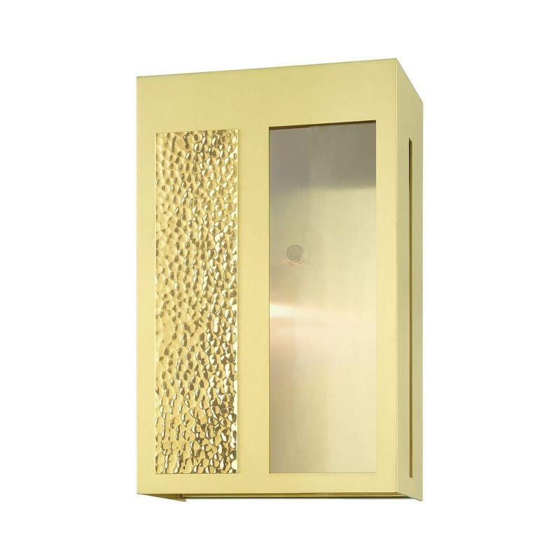 Livex Lighting Lafayette 1 - Light Wall Light in  Satin Brass
