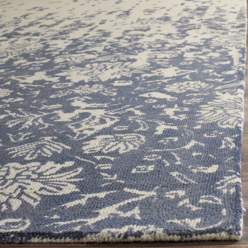 Restoration Vintage RVT104 Hand Tufted Indoor Accent Rug - 3'x5' - Ivory/Blue - Safavieh