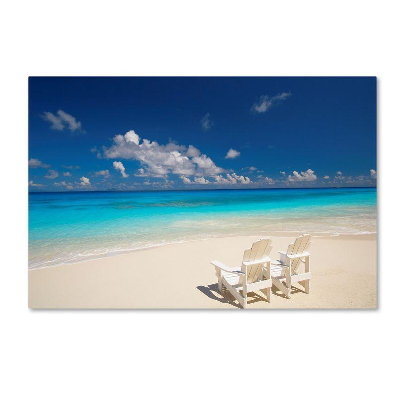 Trademark Fine Art -Robert Harding Picture Library 'Beach Couple' Canvas Art