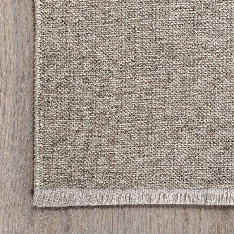 Nuloom Kirby Plaid Pet Friendly Premium Reversible Machine Washable Area Rug, 3' 3" x 5', Cream