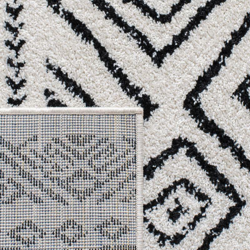 Tulum TUL267 Power Loomed Indoor Area Rug - Ivory/Black - 12'x15' - Safavieh