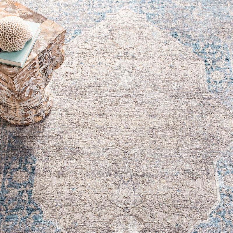 Dream DRM401 Power Loomed Indoor Area Rug - Grey/Aqua - 8'x10' - Safavieh