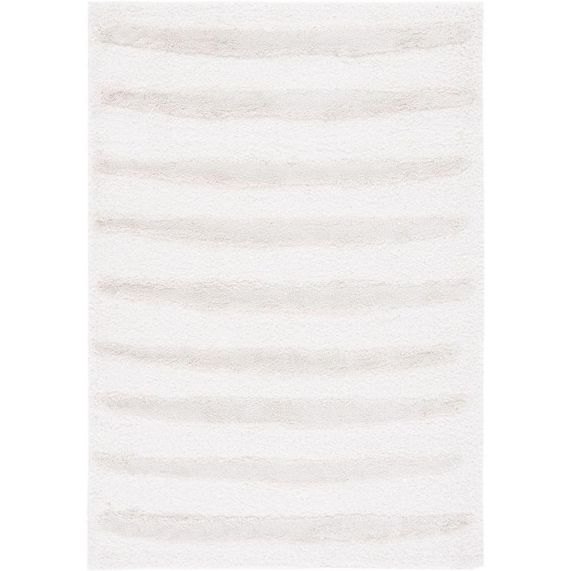 Hi-Lo Shag HLS202 Power Loomed Area Rug - Beige - 4'x6' - Safavieh.