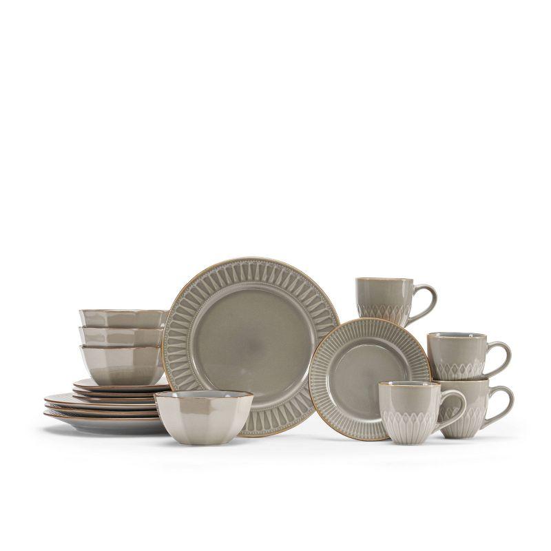 16 Piece Ceramic Dinnerware Set - Service for 4