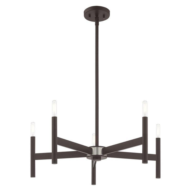 Livex Lighting Copenhagen 5 - Light Chandelier in  Bronze