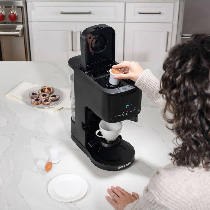 Gourmia 12 Cup Drip Coffee Maker with Thermal Carafe Black: Stainless Steel, Electric, Dishwasher-Safe Parts, 2-Year Warranty