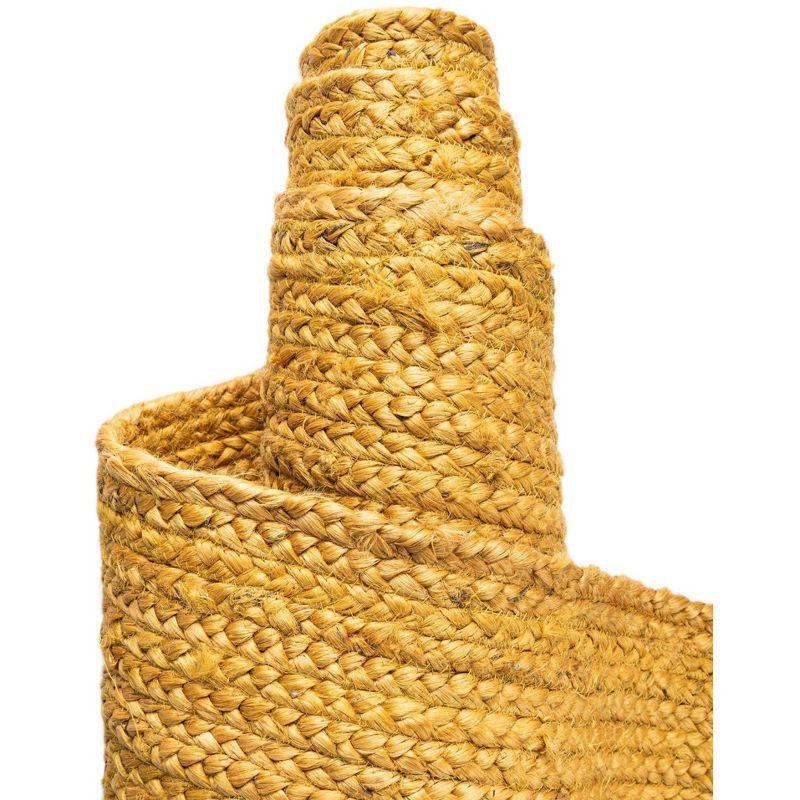 Unique Loom 6' 1 x 9' 0 Goa Braided Jute Rectangle Area Rug