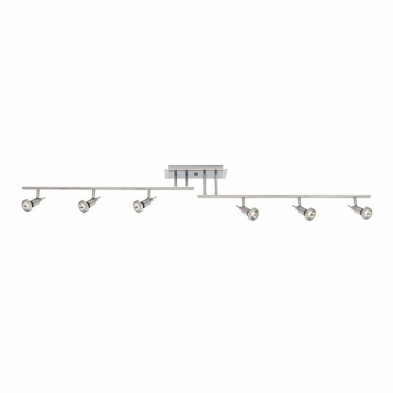 Viper Brushed Steel 6-Light Adjustable Track Light