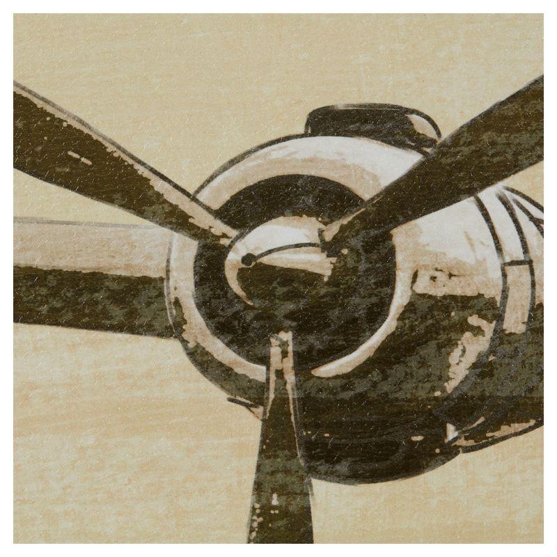 (Set of 3) 20" Height Flight Time Soaring display Gel Coat Canvas Gray: Modern Unframed Wall Art, Digital Sports Transport