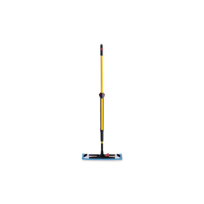 Rubbermaid Commercial HYGEN Pulse Microfiber Spray Mop System, 17" Wide Microfiber Head, 52" Yellow Plastic Handle