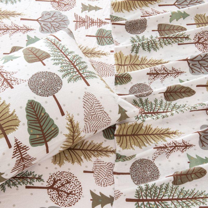 FreshFolds 100% Cotton Lodge Printed Flannel Sheet Set