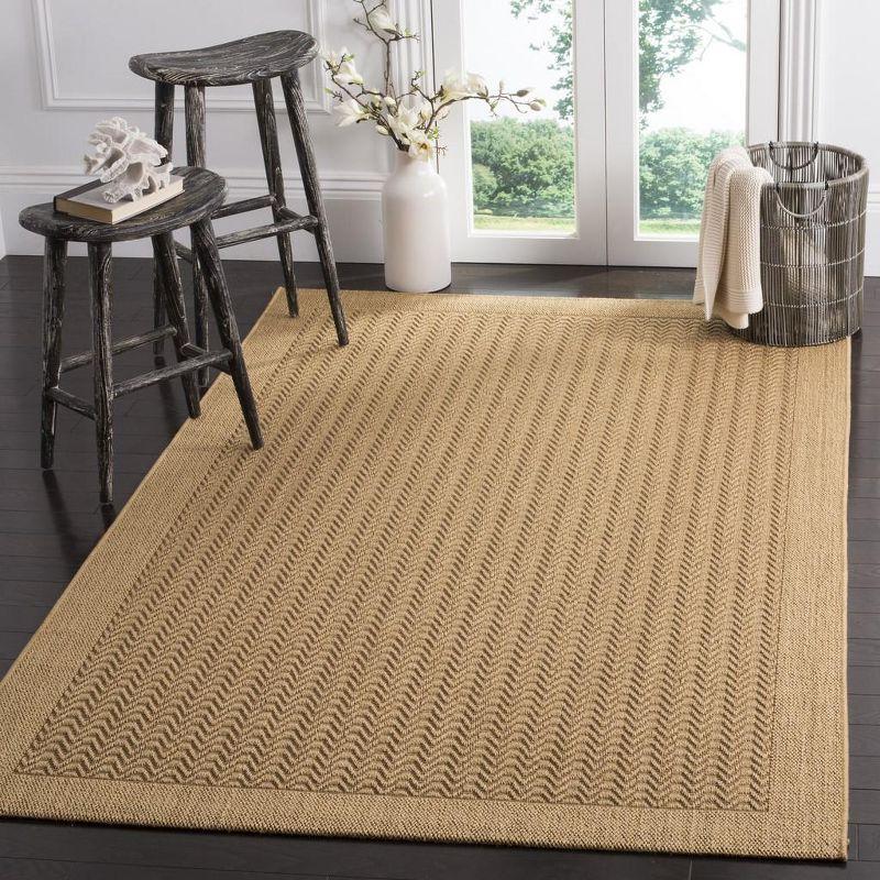 Huxley Sisal PAB321 Power Loomed, Jacquard Weave Indoor Accent Rug - 4'x6' - Maize - Safavieh