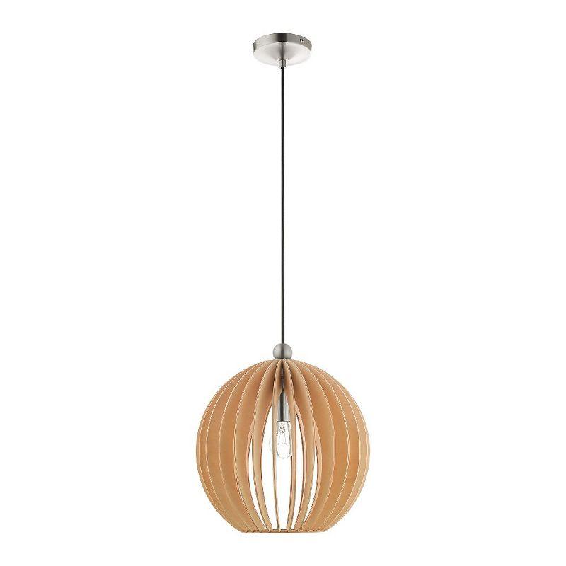 Livex Lighting Pendants 1 - Light Pendant in  Brushed Nickel